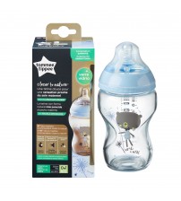 Biberon sticla Tommee Tippee Closer to Nature, 250 ml, 0 luni +,1 buc, Albastru